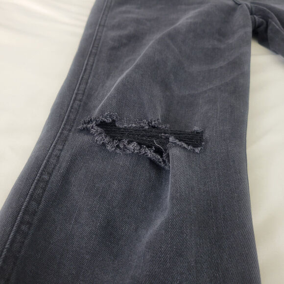 Cello Jeans Juniors 5 Black High Rise Womens Skinny Leg Distressed Denim 28x26.5 - Picture 11 of 16